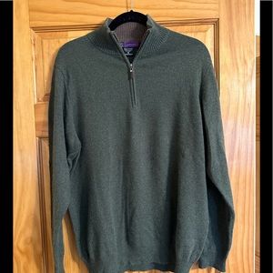 Cashmere Quarter Zip Sweater